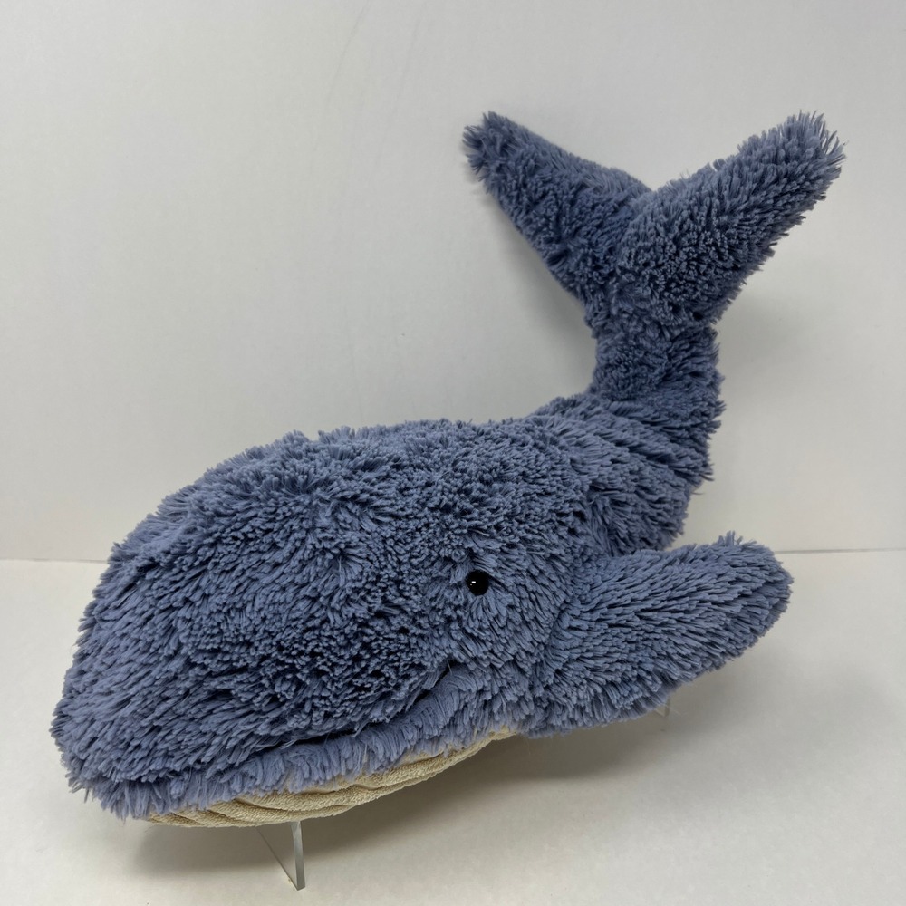 Jellycat Wilber Whale Plush Lg 17" Blue Retired 2015 Stuffed Animal JCINC2731SH - Picture 10 of 16